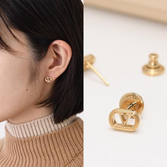 VALENTINO ヴァレンティノ オヴァレット メタル ピアス