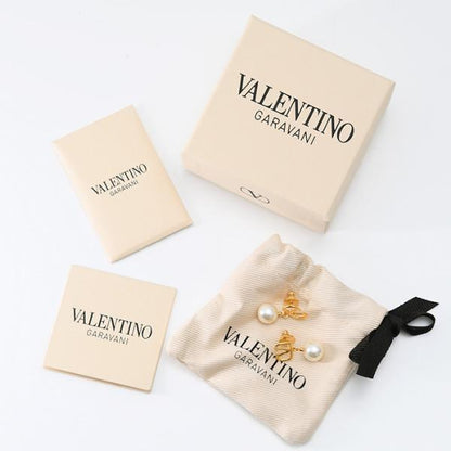 VALENTINO V 로고 스와로브스키 피어싱 