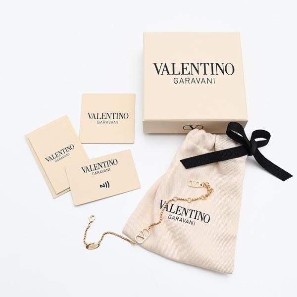 VALENTINO V 로고 시그니처 메탈 팔찌 