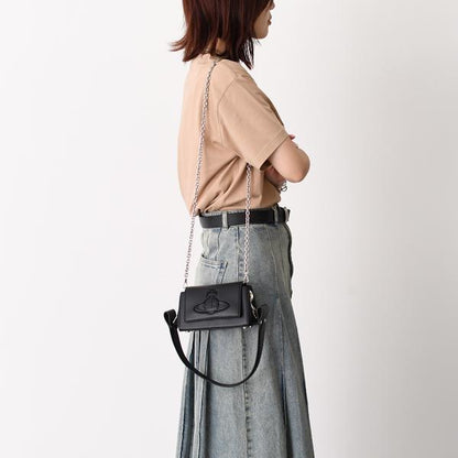 Vivienne Westwood PU GRAIN HAZEL SMALL ハンドバッグ