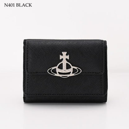 Vivienne Westwood SAFFIANO LEATHER 三つ折りミニ財布