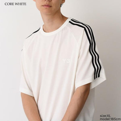 Y-3 SHORT SLEEVE TEE 3-STRIPES