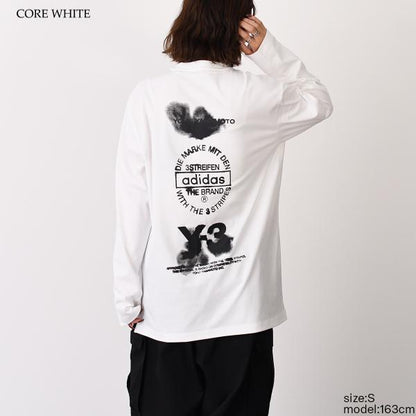 Y-3 GRAPHIC LONG SLEEVE TEE