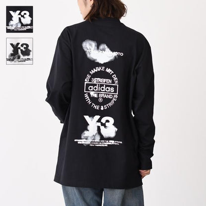 Y-3 GRAPHIC LONG SLEEVE TEE