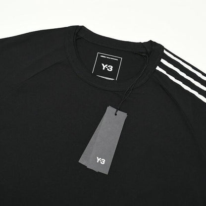 Y-3 RAW EDGE 3 STRIPES SHORT SLEEVE TEE