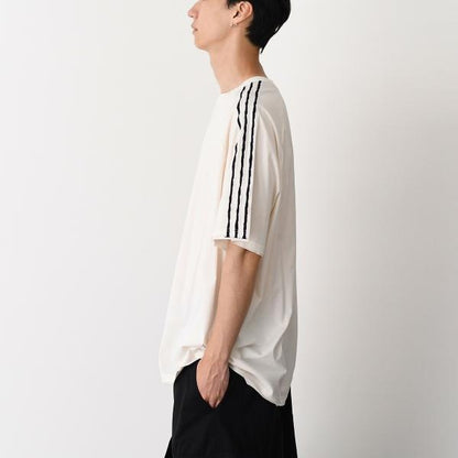 Y-3 RAW EDGE 3 STRIPES SHORT SLEEVE TEE