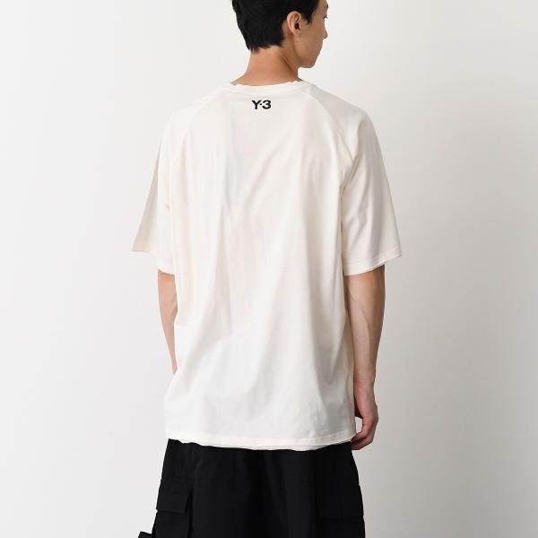 Y-3 RAW EDGE 3 STRIPES SHORT SLEEVE TEE