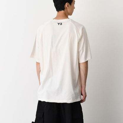Y-3 RAW EDGE 3 STRIPES SHORT SLEEVE TEE