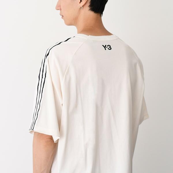 Y-3 RAW EDGE 3 STRIPES SHORT SLEEVE TEE