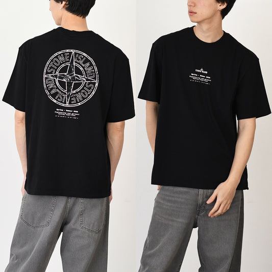 STONE ISLAND 스톤 아일랜드 2100001 Stone 프린트 T셔츠 레귤러 피트 