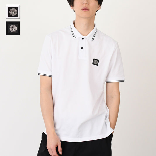 STONE ISLAND ストーンアイランド 2200010 Compassパッチ ショートスリーブ ポロシャツ スリムフィット