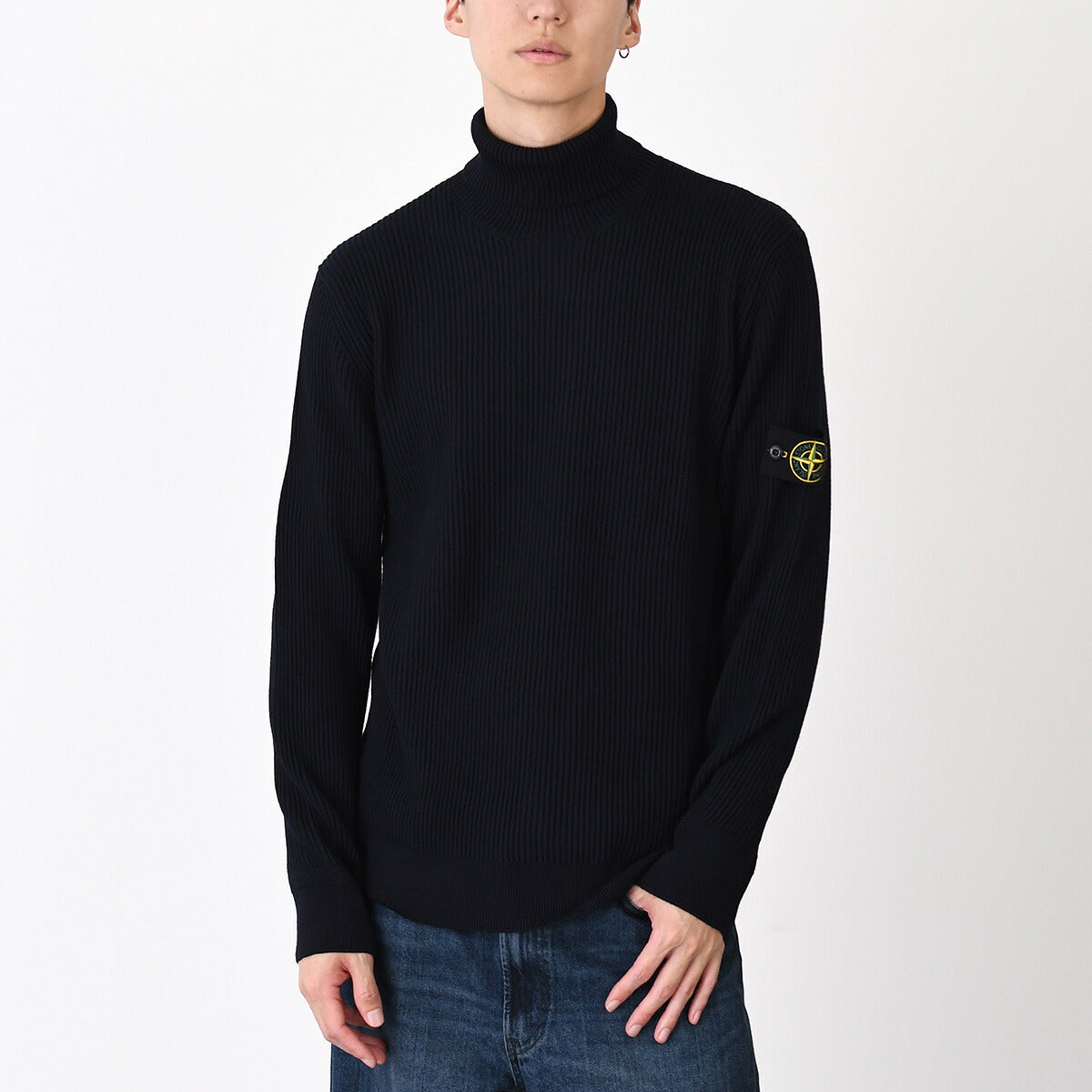 STONE ISLAND 5100052 Turtleneck Knit with Rib Trim 