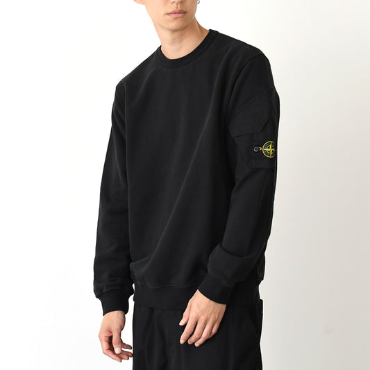 STONE ISLAND 6100008 オーガニックコットンフリース スウェットシャツ レギュラーフィット