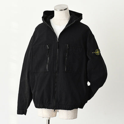 STONE ISLAND ORGANIC COTTON RIPSTOP フード付き ジャケット
