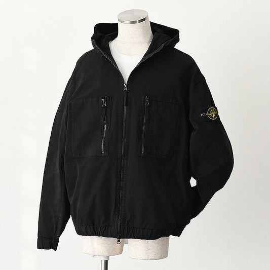 STONE ISLAND ORGANIC COTTON RIPSTOP フード付き ジャケット