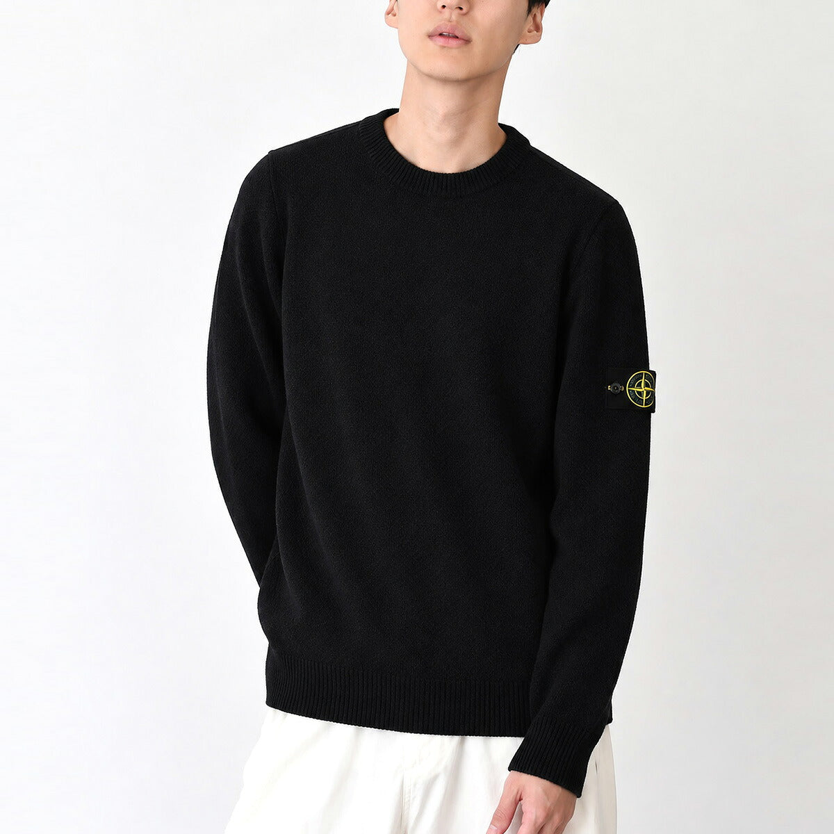 STONE ISLAND PURE RWS WOOL クルーネックニット