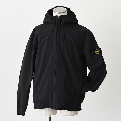 STONE ISLAND SOFT SHELL-R_E.DYE TECHNOLOGY フード付きジャケット