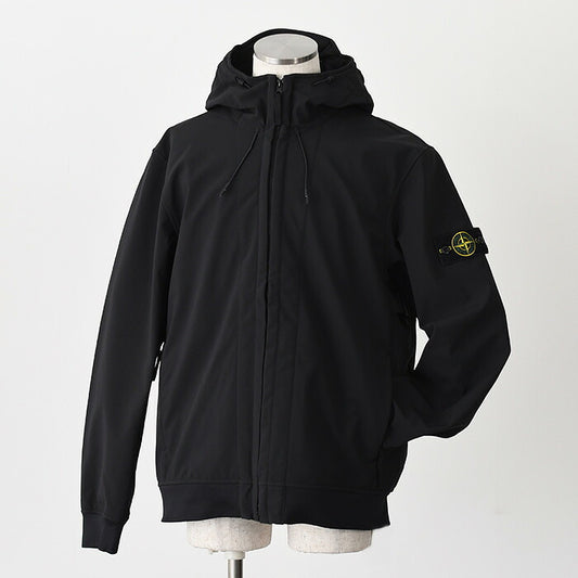 STONE ISLAND SOFT SHELL-R_E.DYE TECHNOLOGY フード付きジャケット