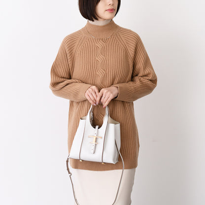 TOD'S T Timeless Leather Shopping Bag Mini 