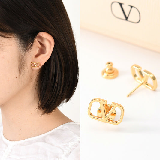 VALENTINO Vロゴ シグネチャー メタル ピアス