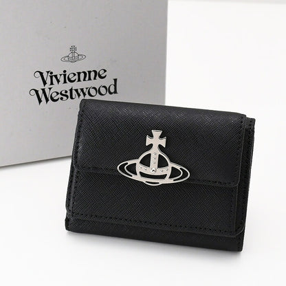 Vivienne Westwood SAFFIANO LEATHER 三つ折りミニ財布
