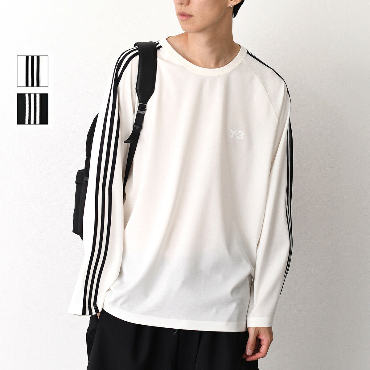 Y-3 와이슬리 Y-3 LONG SLEEVE TEE 3-STRIPES 