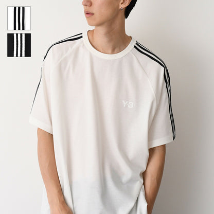 Y-3 SHORT SLEEVE TEE 3-STRIPES