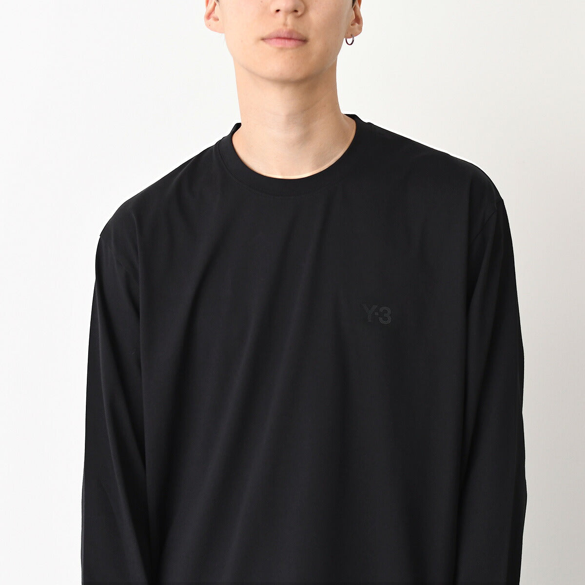 Y-3 LOGO LONG SLEEVE TEE